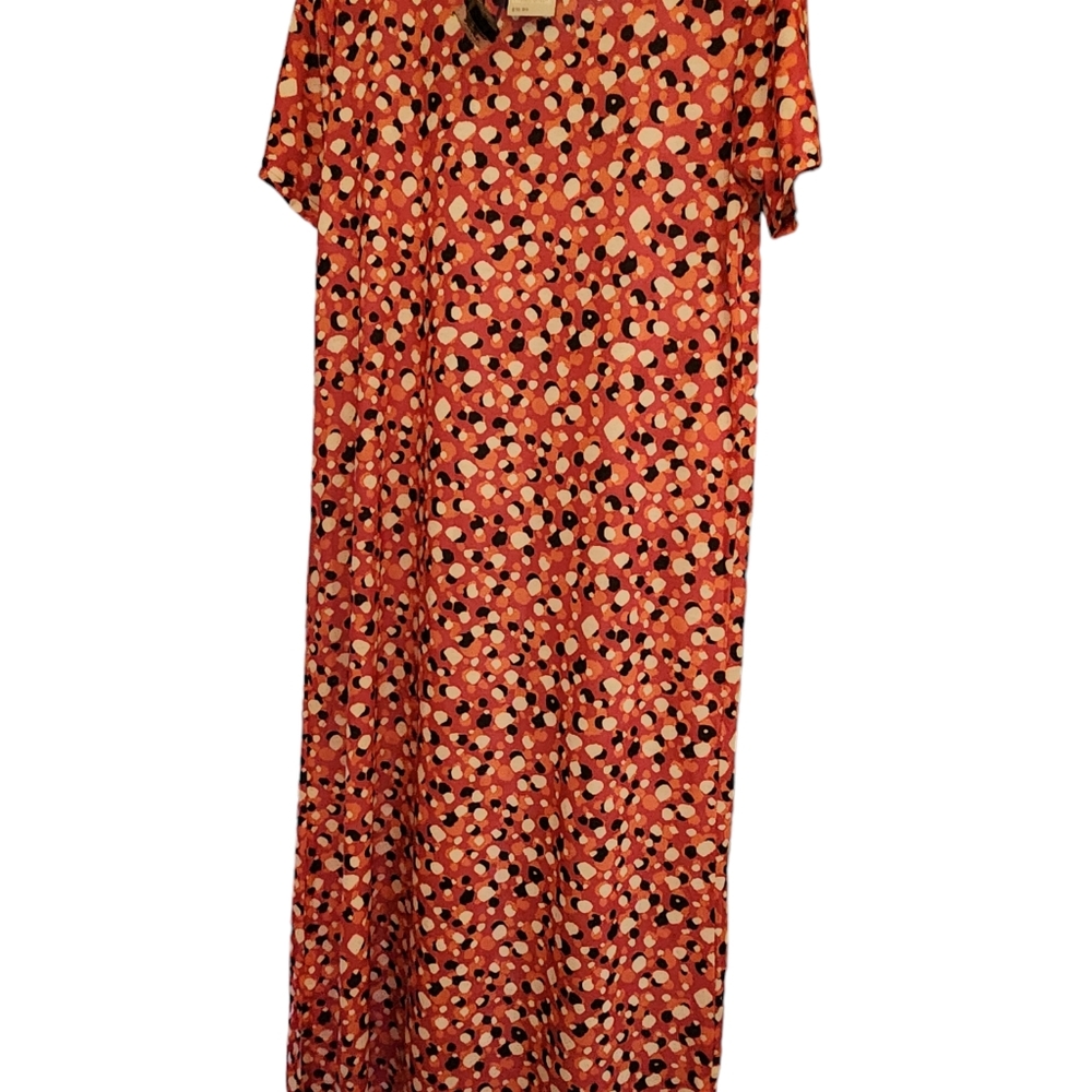 West Loop Pink Polka Dot Extra Large Dress 96% Polyester 4% Spandex